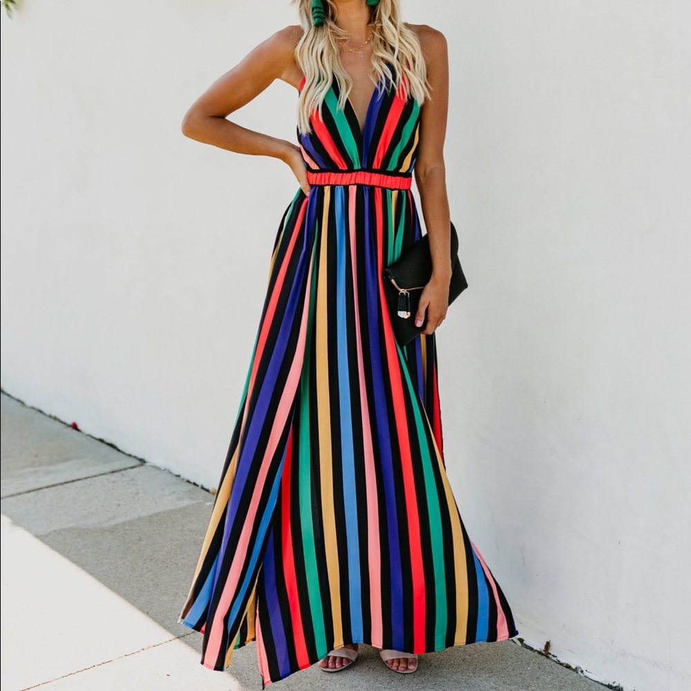 Rhythm + Blues Adjustable Maxi Dress